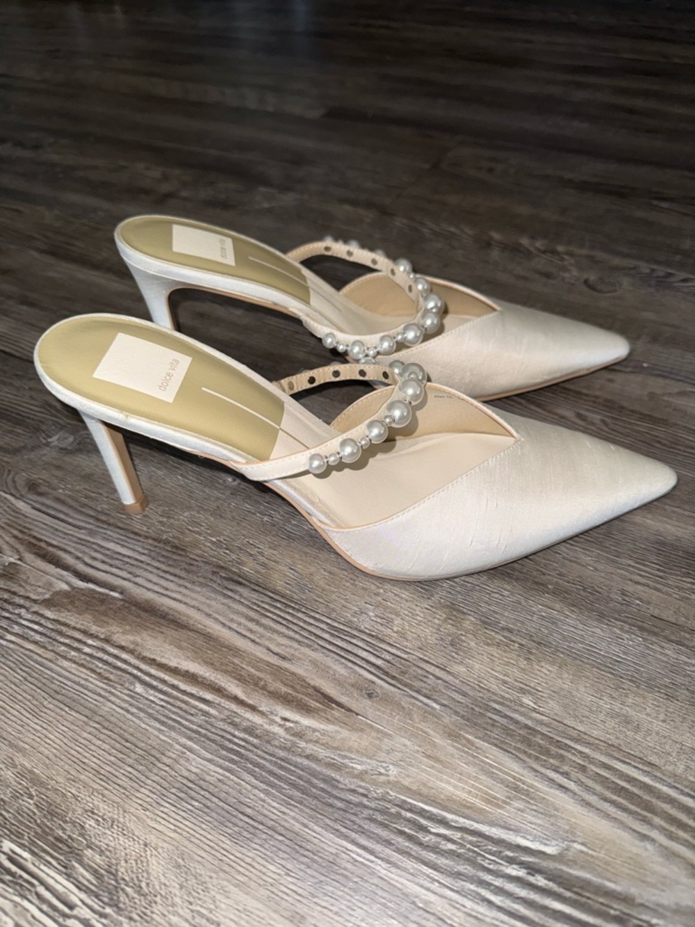 Dolce Vita Kanika Pearl Women’s Heels Size 10 NWOT | Women’s Bridal Heels - Picture 3 of 10